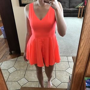 NEW Neon Pink/ Orange Romper